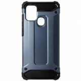 Husa Armor plastic + silicon TPU albastru cu negru pentru Samsung Galaxy A21s (A217F)