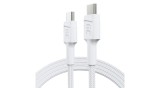 Cablu Green Cell Alb USB-C Tip C PowerStream 30cm cu &icirc;ncărcare rapidă Power Delivery 60W, Ultra Charge, Quick Charge 3.0