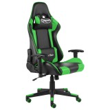 Cumpara ieftin Scaun de jocuri pivotant, verde, PVC