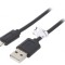 Cablu USB 2.0 A la Micro B 0,6m Negru