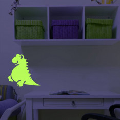 Sticker decorativ glow model Dino foto