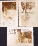 P1086 Lot de 3 poze femeie, Rom&acirc;nia interbelică