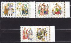 UCRAINA UKRAINA 2001 COSTUME TRADITIONALE SERIE MNH foto