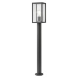 Cumpara ieftin Stalp exterior H 80 cm negru mat