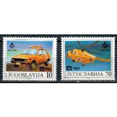 Iugoslavia 1986 - Avion, elicopter, serie neuzata