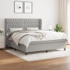 VidaXL Pat continental, gri deschis, 180x200 cm, material textil 3128221