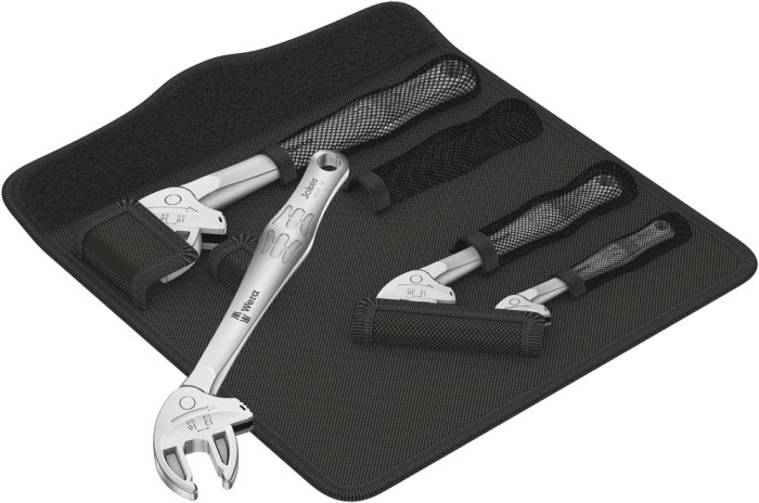 Set chei reglabile cu clichet, 6004 Joker 4, 4 bucati, Wera 05020110001 HardWork ToolsRange
