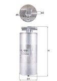 MAHLE KL 659 filtru combustibil