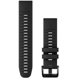 Curea ceas smartwatch Garmin, 22mm, QuickFit, Silicon, Black
