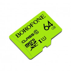 BOROFONE Card de memorie TF de mare viteza micro-SD SDXC Class 10-Capacitate 64GB