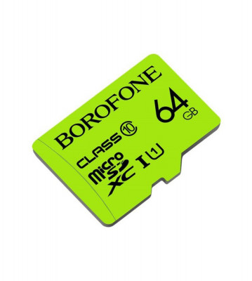 BOROFONE Card de memorie TF de mare viteza micro-SD SDXC Class 10-Capacitate 64GB foto