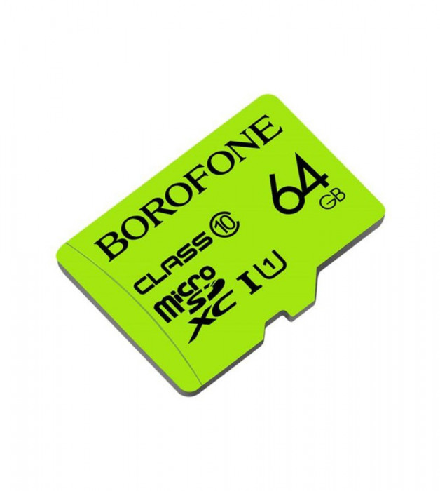 BOROFONE Card de memorie TF de mare viteza micro-SD SDXC Class 10-Capacitate 64GB