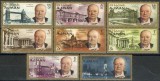 Ajman 1966 - Churchill, personalități, clădiri, serie dantelata neuzata