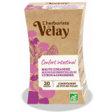 Ceai BIO cu ulei esential confort intestinal (nalba, coriandu, ghimbir, lamaie) Velay