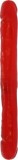 Dildo Dublu Realist, PVC, Rosu, 33 cm