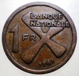 F.463 KATANGA CONGO 1 FRANC 1961