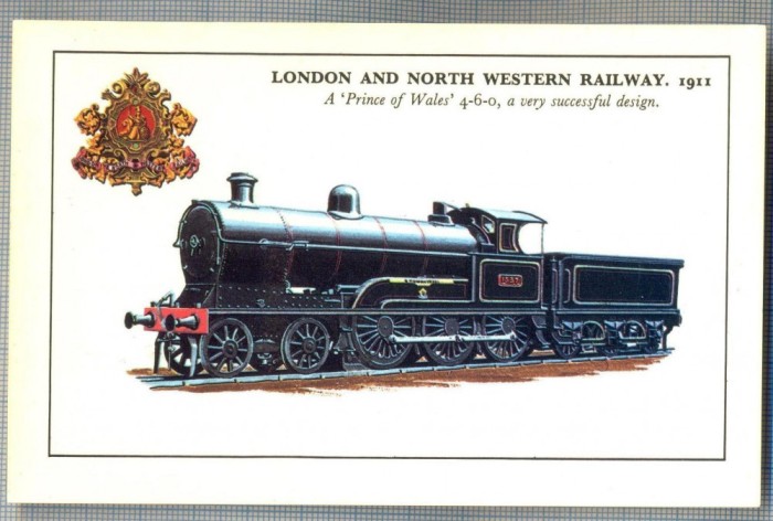 AX 298 CP VECHE -TEMATICA TRENURI -LONDON AND NORTH WESTERN RAILWAY, 1911