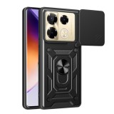 Husa pentru infinix note 40 pro 4g, slide si snap, camshield, black