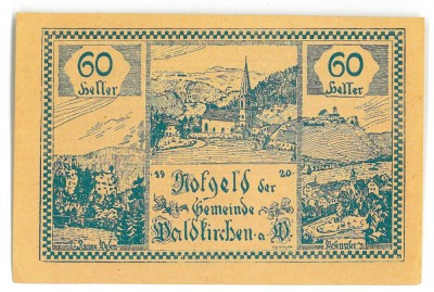 52 - Jeton AUSTRIA - 60 Heller - 1920 UNC ( 10 / 6,5 cm ) foto