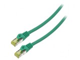 Patch cord S/FTP 6a 0,5m verde LSZH 27AWG, Lanberg