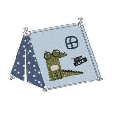 Cort de joaca copii cu imprimeu crocodil