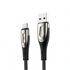 Cablu De încărcare Rapidă Joyroom Sharp Series USB-A - USB-C 3A 2m Negru (S-M411) S-M411-2M TYPE-C BLACK