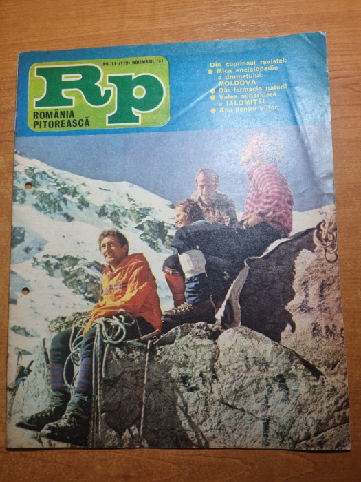 romania pitoreasca noiembrie 1981-art. rachitova hunedoara,jud. sibiu,sirnea