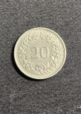 Moneda 20 rapper 1958 Elvetia, Europa