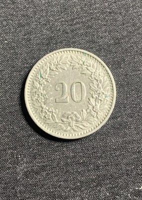 Moneda 20 rapper 1958 Elvetia foto