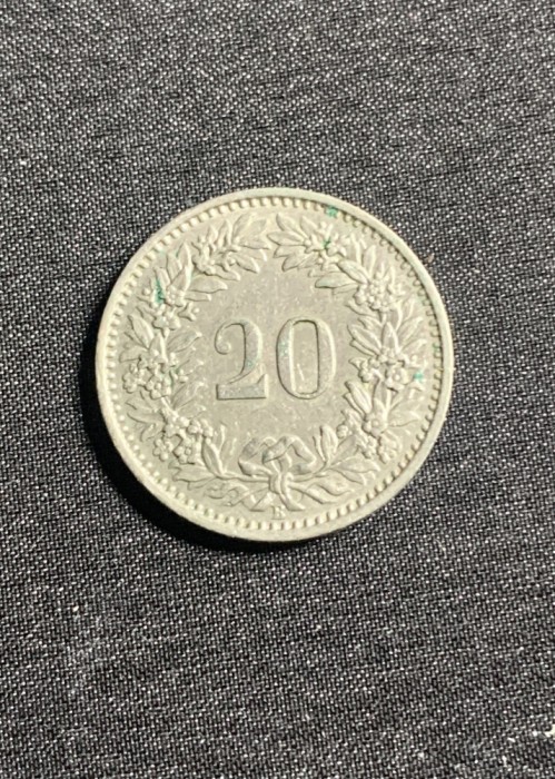 Moneda 20 rapper 1958 Elvetia