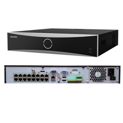 NVR 4K AcuSense 32 canale 12MP, + 16 porturi PoE - HIKVISION DS-7732NXI-I4-16P-S SafetyGuard Surveillance foto