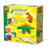 Cumpara ieftin Set creativ modelare cu plastilina, Schelete de dinozauri din lemn, +3 ani