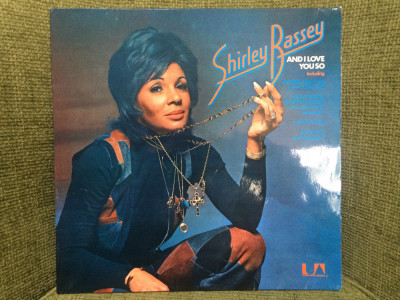 shirley bassey and i love you so 1972 disc vinyl lp muzica pop rock soul jazz foto