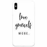 Husa silicon pentru Apple Iphone X, Love Yourself More