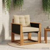 vidaXL Canapea Medie pentru Exterior Lemn Solid de Acacia natural 3438861