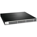 Switch DGS-1210-52MP, 48 porturi Gigabit, D-link