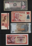 Set 5 bancnote de prin lume adunate (cele din imagini) #226, America Centrala si de Sud