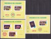 Ecuador 1980 flori orhidee MI 3 bl.100-102 MNH, Nestampilat