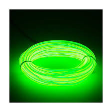 Fir NEON pentru masina,pachet 3 m Lemon green foto