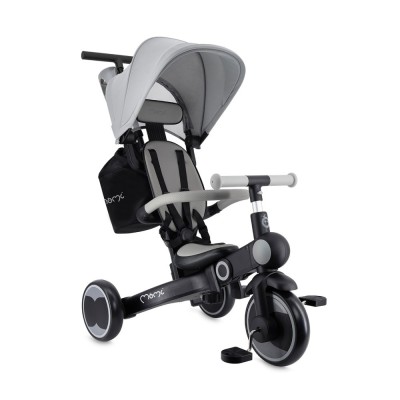 Tricicleta transformabila 4in1 momi, solivia - grey foto