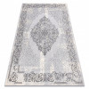 Covor CORE W7161 Rosette Vintage - structural, două niveluri de l&acirc;nă, gri, 160x220 cm, Dreptunghi, Lana