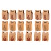 Set 18 pungi pentru dulciuri de Craciun, 9.2 x 15.5 x 6 cm, hartie, multicolor