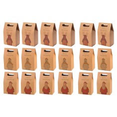 Set 18 pungi pentru dulciuri de Craciun, 9.2 x 15.5 x 6 cm, hartie, multicolor