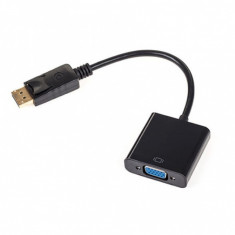 Adaptor Displayport la VGA T-M Negru, KOM0849