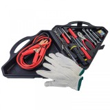Trusa de unelte pentru masina, cabluri de pornire, lanterna, cleste, surubelnita, 30 de piese Performance AutoTuning