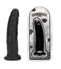 Dildo Realist Parfumat Sam, Aroma Lemn Dulce, PVC, Negru, 19.5 cm