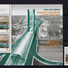 RO 2011 ,LP 1905+a,"Noul Bucuresti - Pasajul Basarab " ,serie+colita 506 ,MNH