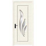 Usa de interior din lemn cu geam, SuperDoor F03-88-A, stanga / dreapta, alb, 88 x 203 cm