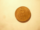 Moneda 5 Bani 1952 RPR bronz cal. F.Buna