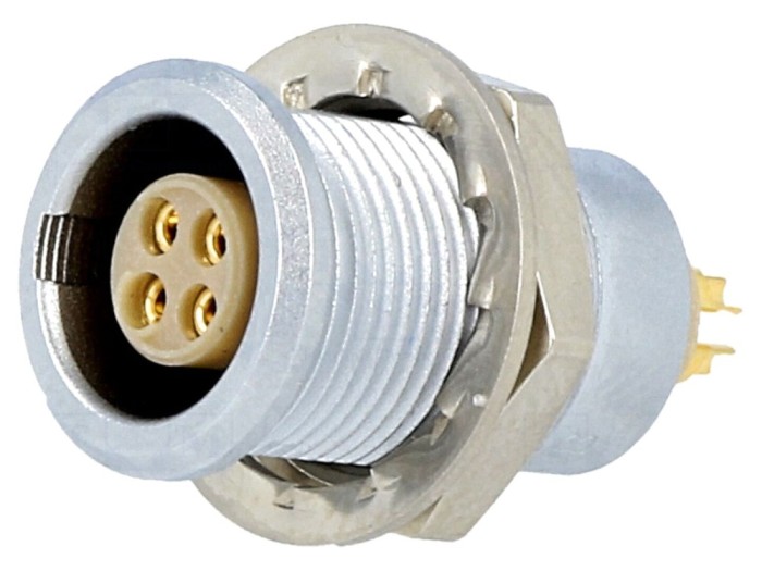 Conector circular 0B mamă 4 pini
